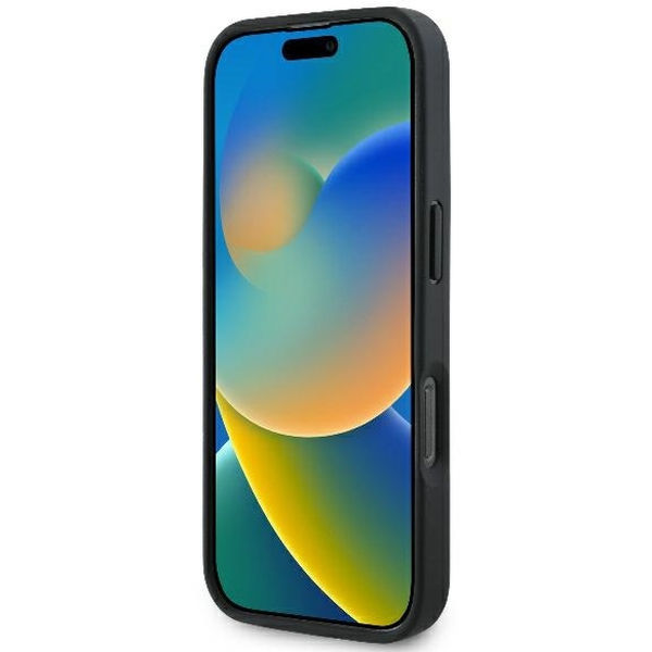 Guess - Leather Metal Logo Strass Crossbody (GUHCP16LP4TDSCPK) - iPhone 16 Pro - Black