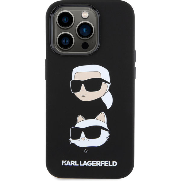 Karl Lagerfeld - Silicone (KLHCP15LSDHKCNK) - iPhone 15 Pro - Karl&Choupette Head