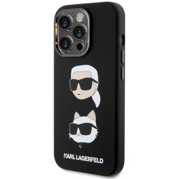 Karl Lagerfeld - Silicone (KLHCP15LSDHKCNK) - iPhone 15 Pro - Karl&Choupette Head