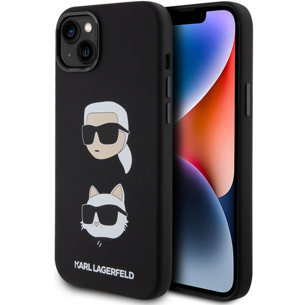 Karl Lagerfeld - Silicone (KLHCP15MSDHKCNK) - iPhone 15 Plus - Karl&Choupette Head
