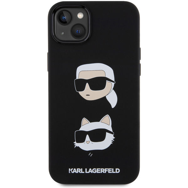 Karl Lagerfeld - Silicone (KLHCP15MSDHKCNK) - iPhone 15 Plus - Karl&Choupette Head