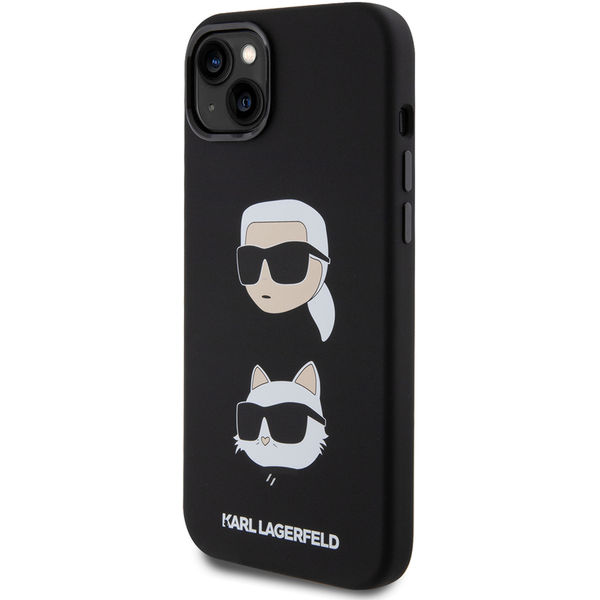 Karl Lagerfeld - Silicone (KLHCP15MSDHKCNK) - iPhone 15 Plus - Karl&Choupette Head