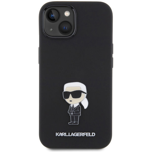 Karl Lagerfeld - Silicone (KLHCP15SSMHKNPK) - iPhone 15 - Ikonik Metal Pin