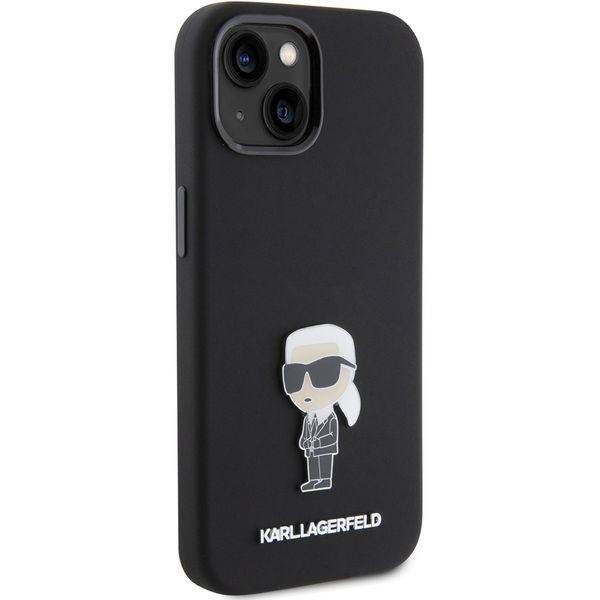 Karl Lagerfeld - Silicone (KLHCP15SSMHKNPK) - iPhone 15 - Ikonik Metal Pin