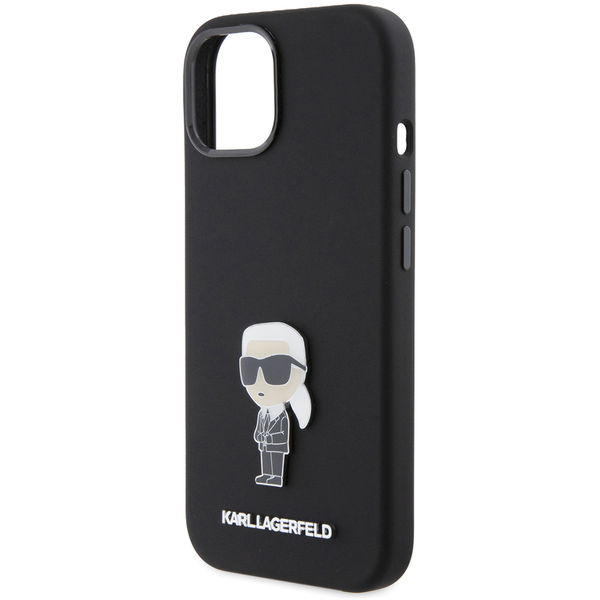 Karl Lagerfeld - Silicone (KLHCP15SSMHKNPK) - iPhone 15 - Ikonik Metal Pin
