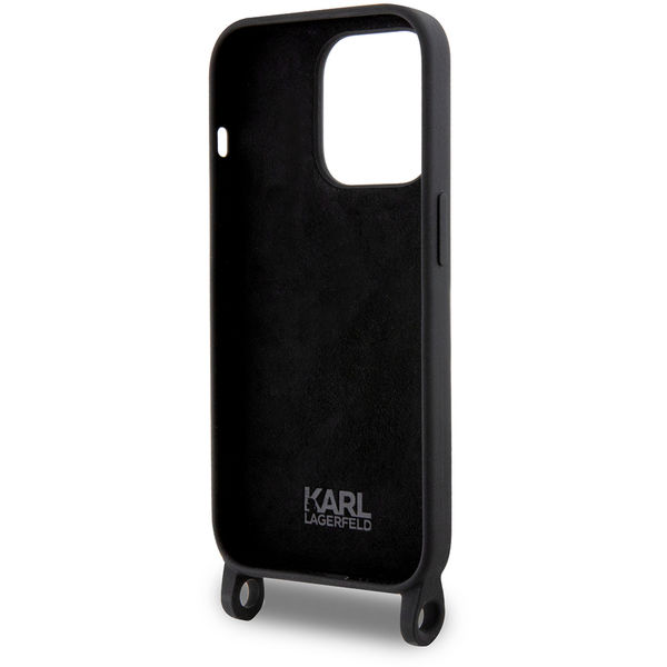 Karl Lagerfeld - Silicone Crossbody (KLHCP15XSCBSCNK) - iPhone 15 Pro Max - Choupette