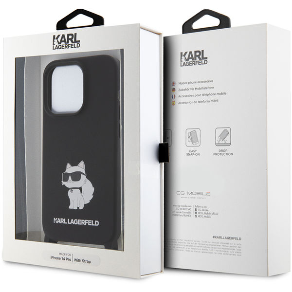 Karl Lagerfeld - Silicone Crossbody (KLHCP15XSCBSKNK) - iPhone 15 Pro Max - Ikonik