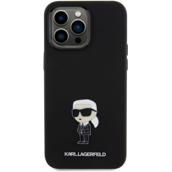 Karl Lagerfeld - Silicone (KLHCP15XSMHKNPK) - iPhone 15 Pro Max - Ikonik Metal Pin