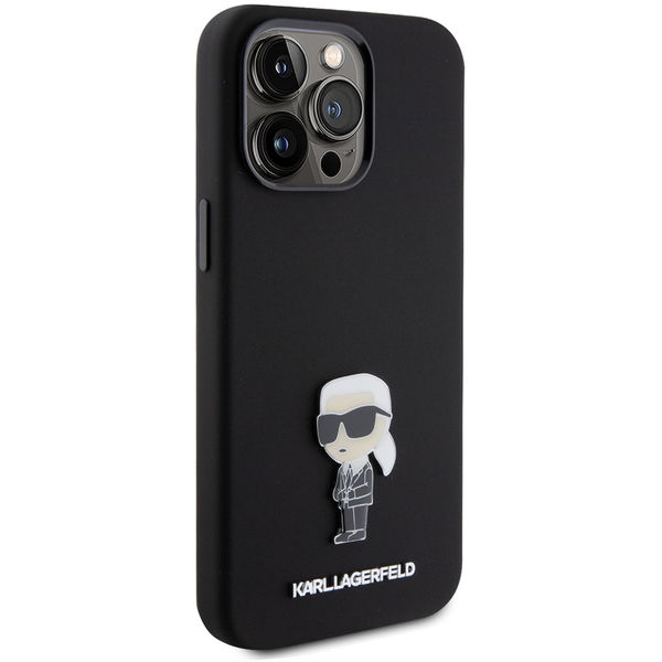 Karl Lagerfeld - Silicone (KLHCP15XSMHKNPK) - iPhone 15 Pro Max - Ikonik Metal Pin