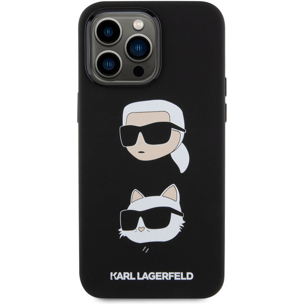 Karl Lagerfeld - Silicone (KLHCP15XSDHKCNK) - iPhone 15 Pro Max - Karl&Choupette Head
