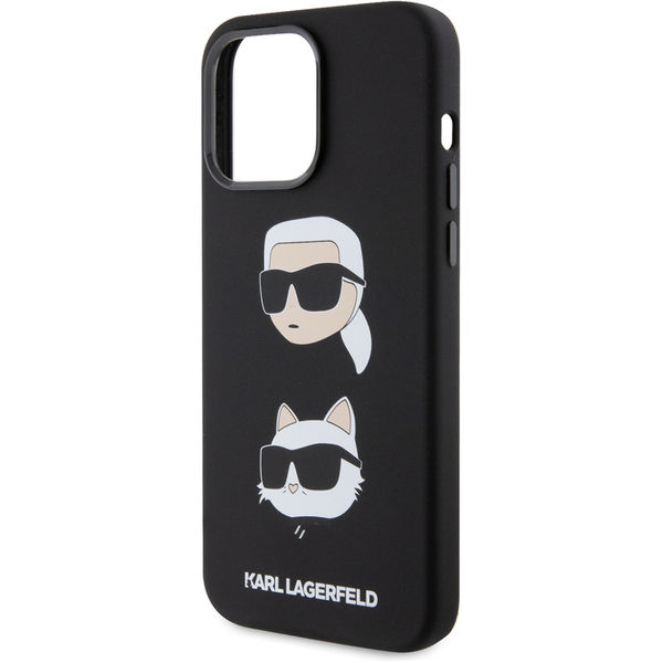 Karl Lagerfeld - Silicone (KLHCP15XSDHKCNK) - iPhone 15 Pro Max - Karl&Choupette Head