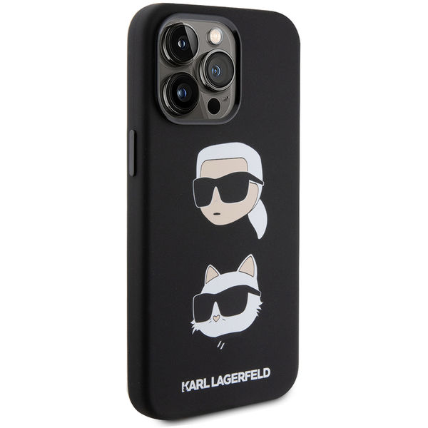 Karl Lagerfeld - Silicone (KLHCP15XSDHKCNK) - iPhone 15 Pro Max - Karl&Choupette Head