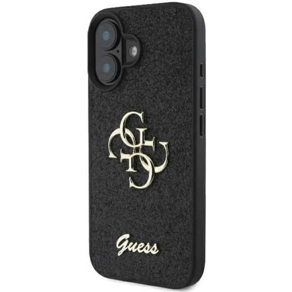 Guess - Glitter Fixed Big 4G (GUHCP16SHG4SGK) - iPhone 16 - Black