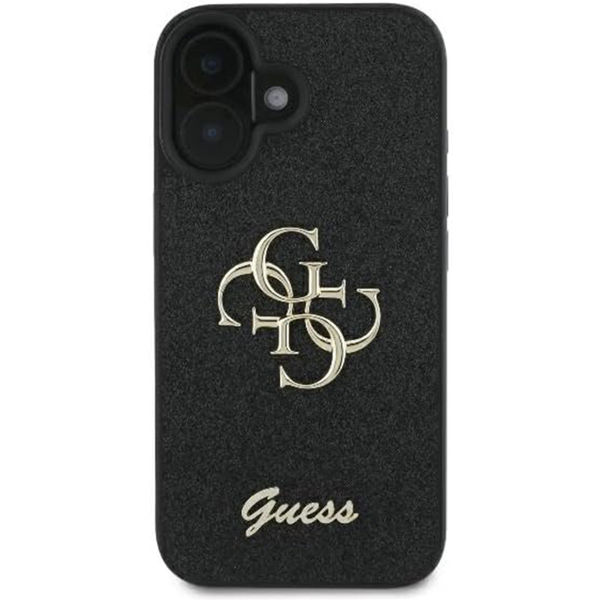 Guess - Glitter Fixed Big 4G (GUHCP16SHG4SGK) - iPhone 16 - Black