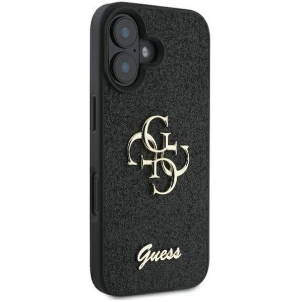 Guess - Glitter Fixed Big 4G (GUHCP16SHG4SGK) - iPhone 16 - Black