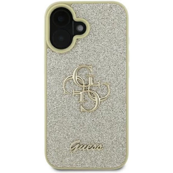 Guess - Glitter Fixed Big 4G (GUHCP16SHG4SGD) - iPhone 16 - Gold