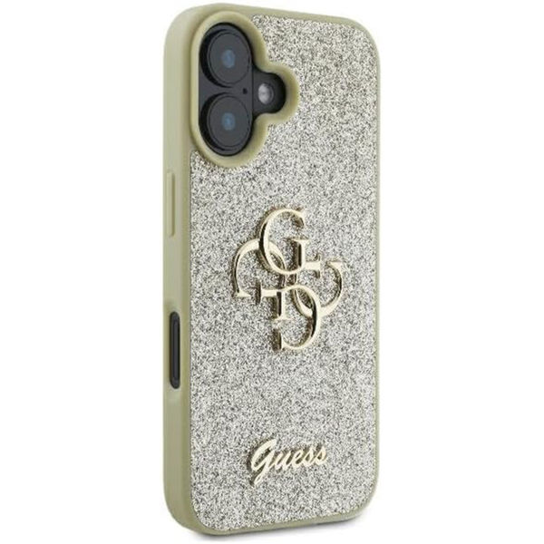 Guess - Glitter Fixed Big 4G (GUHCP16SHG4SGD) - iPhone 16 - Gold