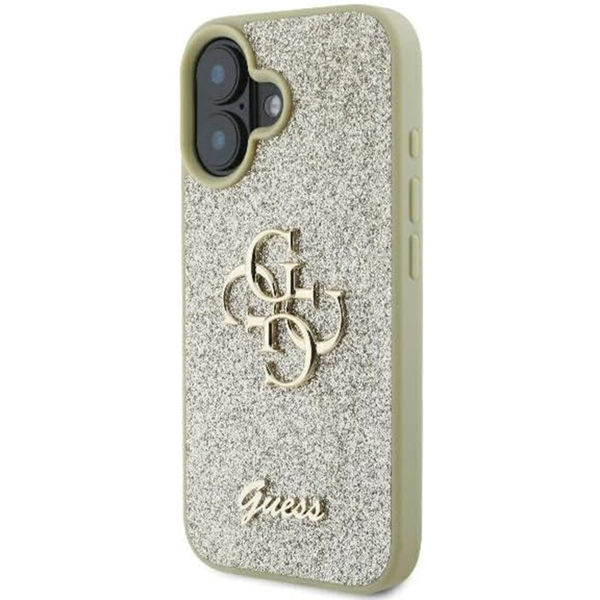 Guess - Glitter Fixed Big 4G (GUHCP16SHG4SGD) - iPhone 16 - Gold