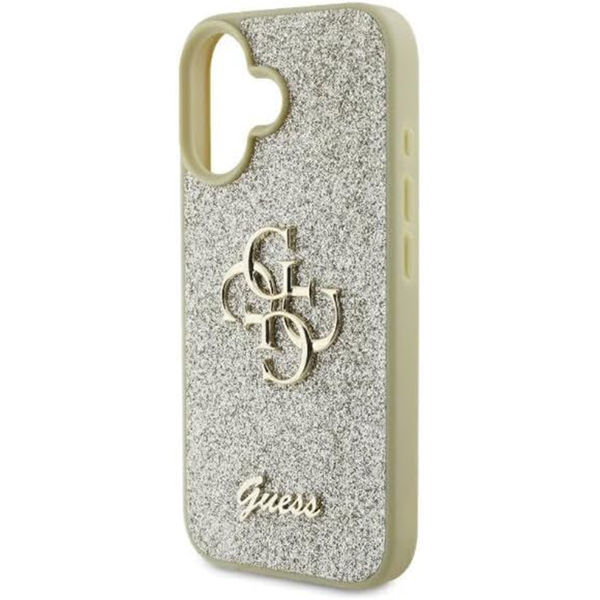 Guess - Glitter Fixed Big 4G (GUHCP16SHG4SGD) - iPhone 16 - Gold