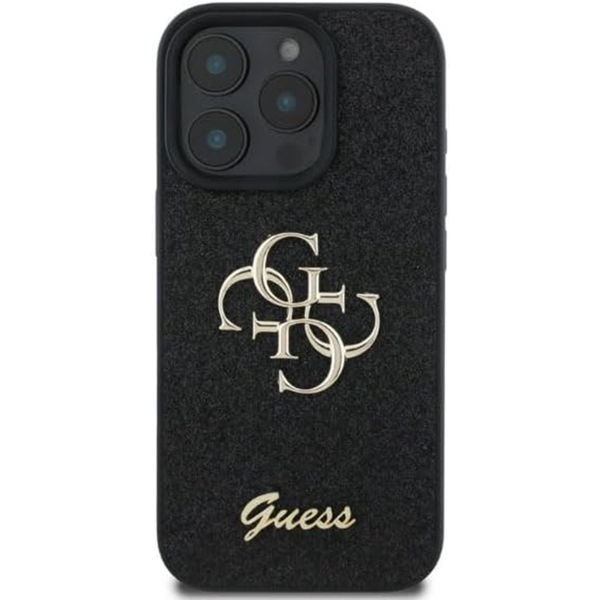 Guess - Glitter Fixed Big 4G (GUHCP16LHG4SGK) - iPhone 16 Pro - Black