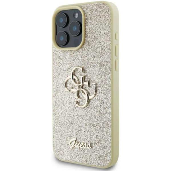 Guess - Glitter Fixed Big 4G (GUHCP16LHG4SGD) - iPhone 16 Pro - Gold