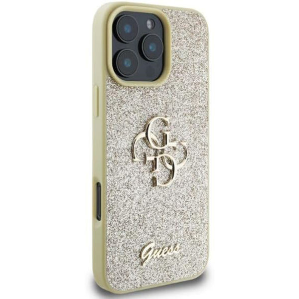 Guess - Glitter Fixed Big 4G (GUHCP16XHG4SGD) - iPhone 16 Pro Max - Gold