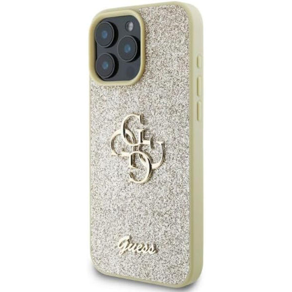 Guess - Glitter Fixed Big 4G (GUHCP16XHG4SGD) - iPhone 16 Pro Max - Gold