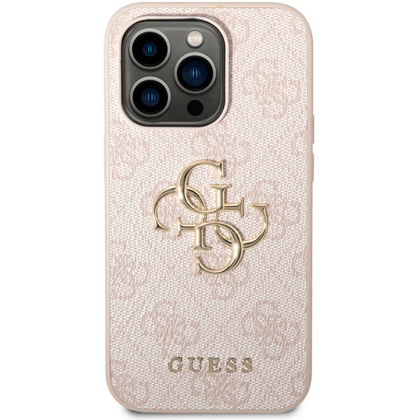 Guess - Hardcase 4G Big Metal Logo (GUHCP15L4GMGPI) - iPhone 15 Pro - Pink