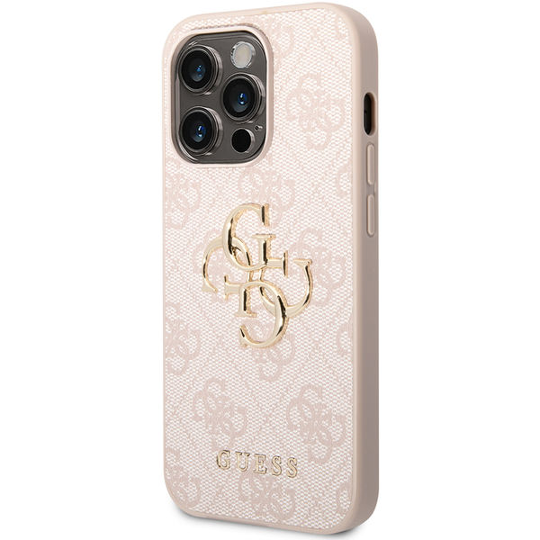 Guess - Hardcase 4G Big Metal Logo (GUHCP15L4GMGPI) - iPhone 15 Pro - Pink