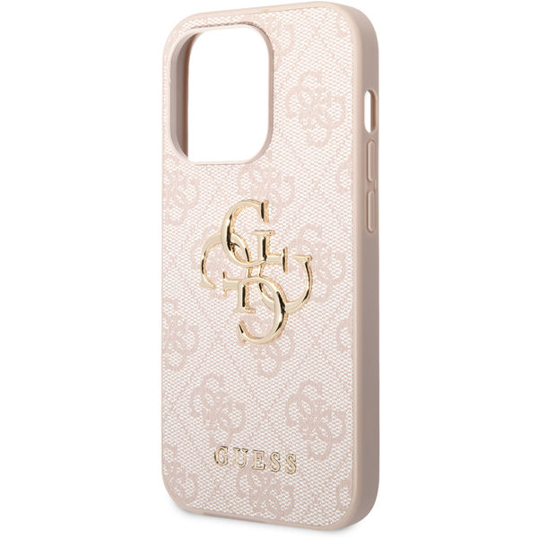 Guess - Hardcase 4G Big Metal Logo (GUHCP15L4GMGPI) - iPhone 15 Pro - Pink