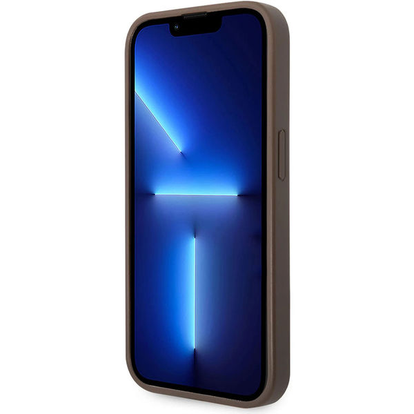 Guess - Hardcase 4G Big Metal Logo (GUHCP15L4GMGBR) - iPhone 15 Pro - Brown