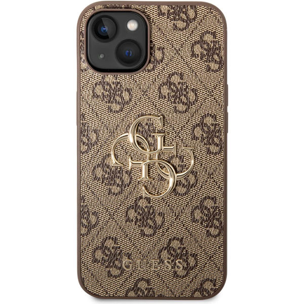 Guess - Hardcase 4G Big Metal Logo (GUHCP15S4GMGBR) - iPhone 15 - Brown