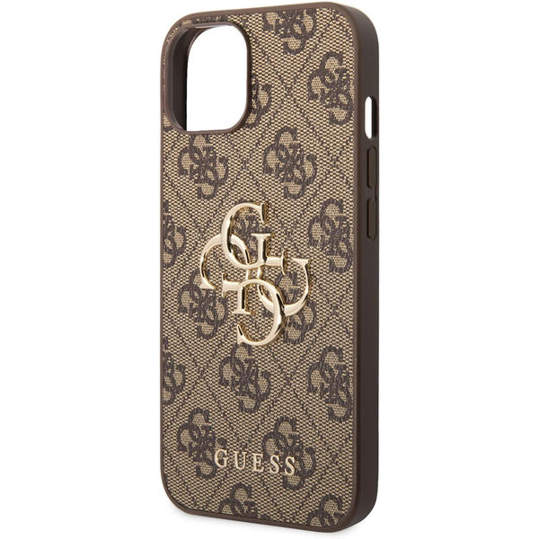 Guess - Hardcase 4G Big Metal Logo (GUHCP15S4GMGBR) - iPhone 15 - Brown