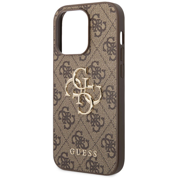 Guess - Hardcase 4G Big Metal Logo (GUHCP15X4GMGBR) - iPhone 15 Pro Max - Brown
