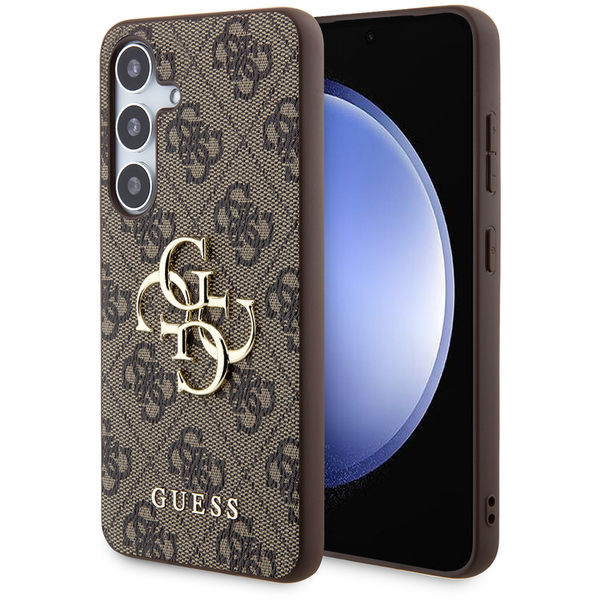 Guess - Hardcase 4G Big Metal Logo (GUHCS24M4GMGBR) - Samsung Galaxy S24 Plus - Brown