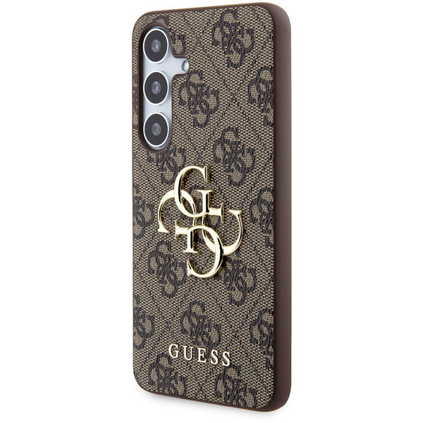 Guess - Hardcase 4G Big Metal Logo (GUHCS24M4GMGBR) - Samsung Galaxy S24 Plus - Brown