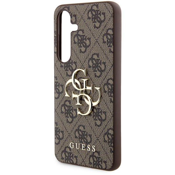 Guess - Hardcase 4G Big Metal Logo (GUHCS24M4GMGBR) - Samsung Galaxy S24 Plus - Brown