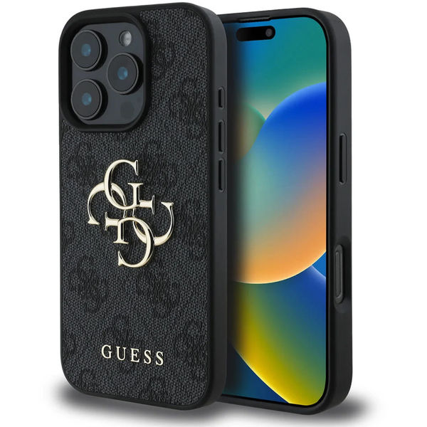 Guess - Hardcase 4G Big Logo (GUHCP16L4GMGGR) - iPhone 16 Pro - Black