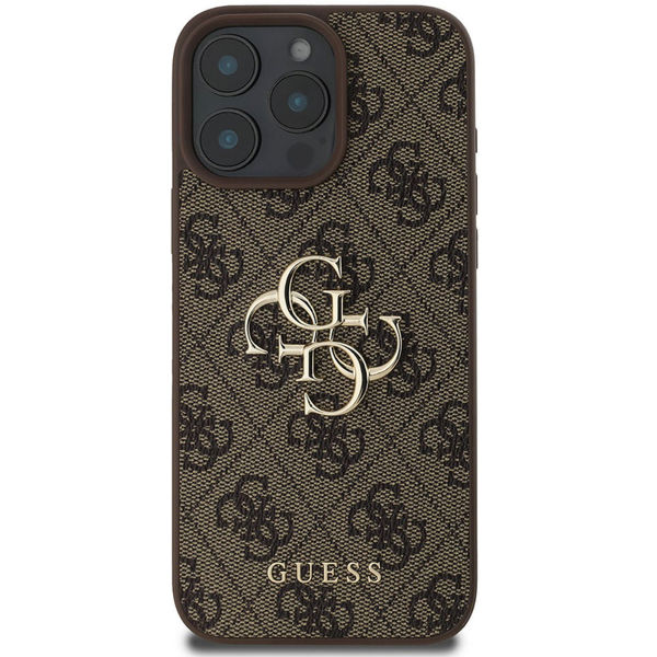 Guess - Hardcase 4G Big Logo (GUHCP16L4GMGBR) - iPhone 16 Pro - Brown