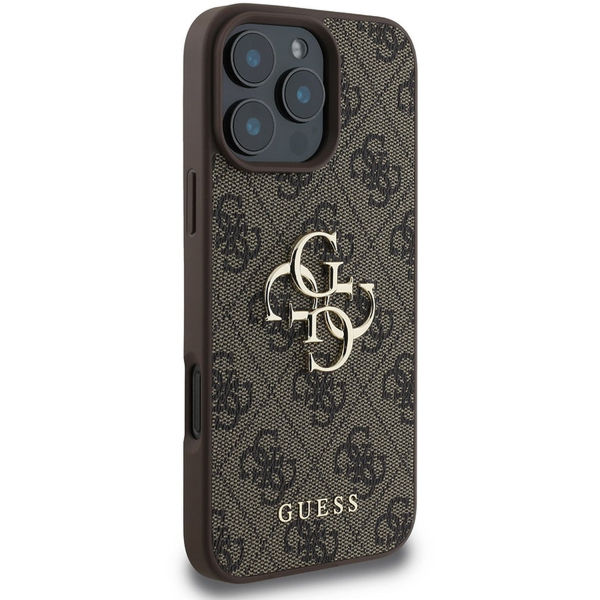 Guess - Hardcase 4G Big Logo (GUHCP16L4GMGBR) - iPhone 16 Pro - Brown