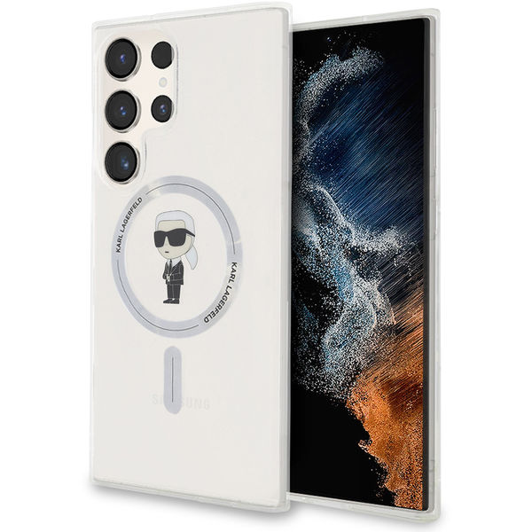 Karl Lagerfeld - IML MagSafe (KLHMS24LHFCKNOT) - Samsung Galaxy S24 Ultra - Transparent Ikonik