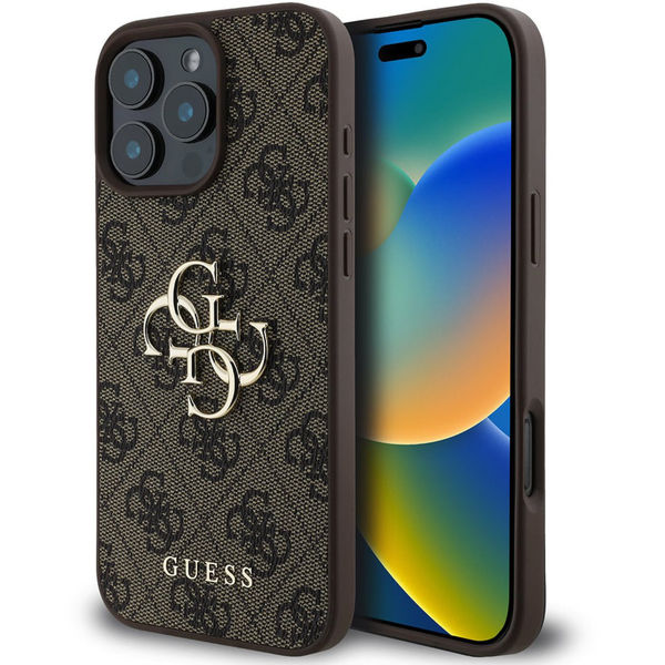 Guess - Hardcase 4G Big Logo (GUHCP16X4GMGBR) - iPhone 16 Pro Max - Brown