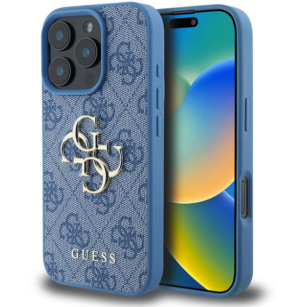 Guess - Hardcase 4G Big Logo (GUHCP16X4GMGBL) - iPhone 16 Pro Max - Blue