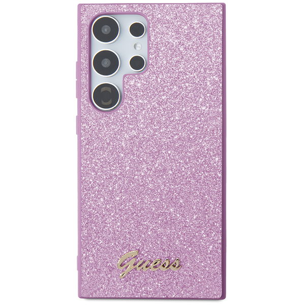 Guess - Glitter Script (GUHCS24LHGGSHU) - Samsung Galaxy S24 Ultra - Purple