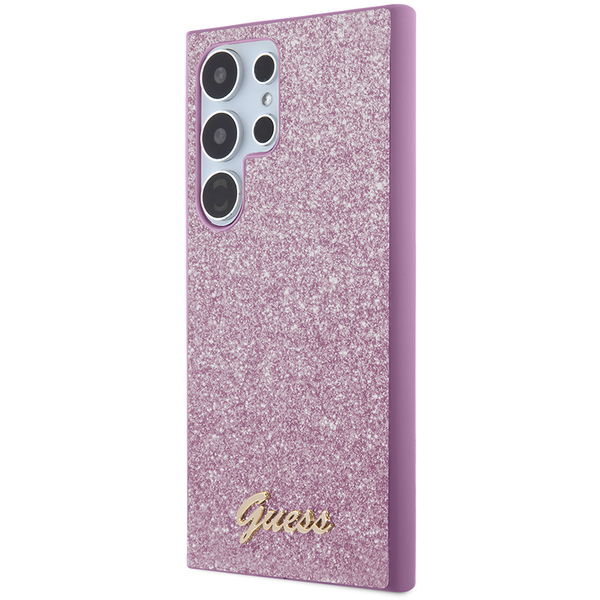Guess - Glitter Script (GUHCS24LHGGSHU) - Samsung Galaxy S24 Ultra - Purple