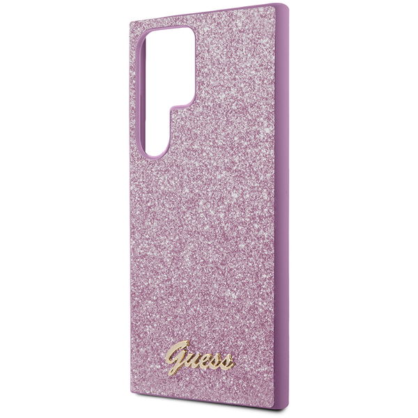 Guess - Glitter Script (GUHCS24LHGGSHU) - Samsung Galaxy S24 Ultra - Purple