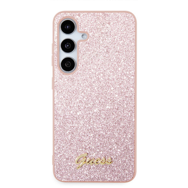 Guess - Glitter Script (GUHCS24MHGGSHP) - Samsung Galaxy S24 Plus - Pink
