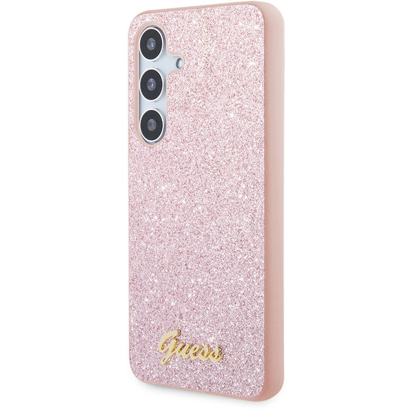 Guess - Glitter Script (GUHCS24MHGGSHP) - Samsung Galaxy S24 Plus - Pink