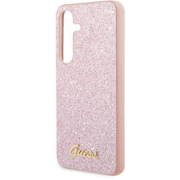 Guess - Glitter Script (GUHCS24MHGGSHP) - Samsung Galaxy S24 Plus - Pink