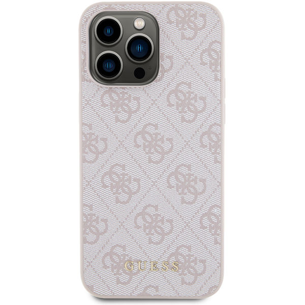 Guess - Hardcase 4G Metal Gold Logo (GUHCP15XG4GFPI) - iPhone 15 Pro Max - Pink